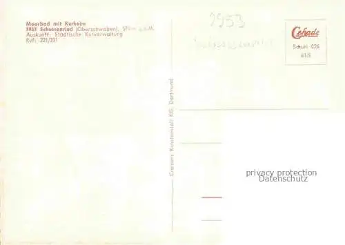 AK / Ansichtskarte Bad Schussenried Moorbad mit Kurheim Toerle
