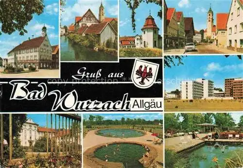 AK / Ansichtskarte Bad Wurzach Ravensburg BW Teilansichten Kurhaus Malerischer Winkel Ortszentrum Kurklinik Moorfreibad Park