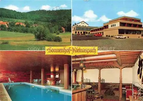 AK / Ansichtskarte Kleinaspach Aspach BW Gasthof Cafe Sonnenhof Hallenbad Gaststube