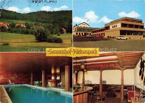 AK / Ansichtskarte Kleinaspach Aspach BW Gasthof Cafe Sonnenhof Hallenbad Gaststube