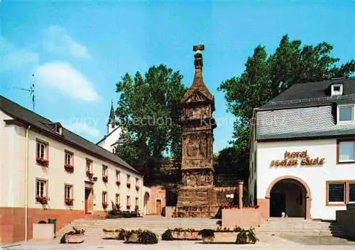 AK / Ansichtskarte Igel Trier Rheinland-Pfalz Igeler Saeule roemisches Pfeilergrabmal um 250 n. Chr. Hotel