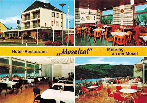 AK / Ansichtskarte Mehring Mosel Hotel Restaurant Moseltal Terrasse