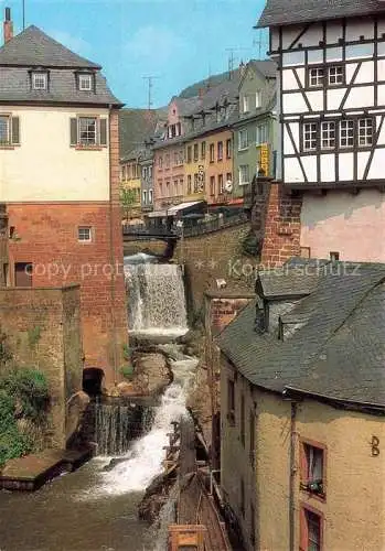 AK / Ansichtskarte Saarburg Saar Rheinland-Pfalz Altstadt Wasserfall