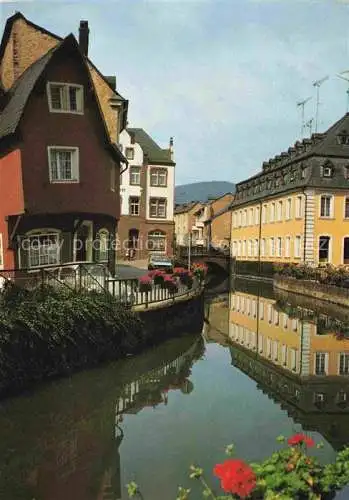 AK / Ansichtskarte Saarburg Saar Rheinland-Pfalz Markt am Leukbach