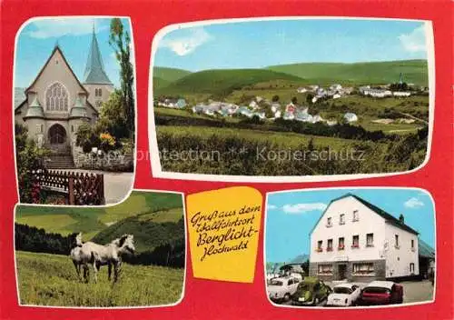 AK / Ansichtskarte Berglicht Panorama Wallfahrtsort im Hochwald Gasthaus Petry Pferdekoppel