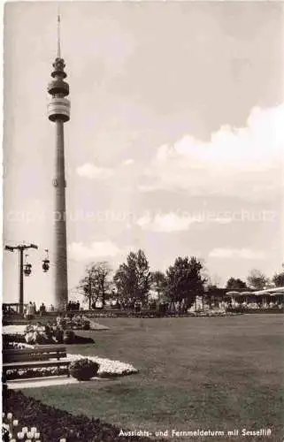 AK / Ansichtskarte BUGA Bundesgartenschau Dortmund Aussichtsturm Fernmeldeturm Café Sessellift