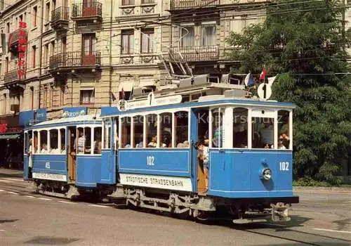 AK / Ansichtskarte STRAssENBAHN Tramway-- Zuerich VBZ TMZ Motorwagen Ce 2/2 102 