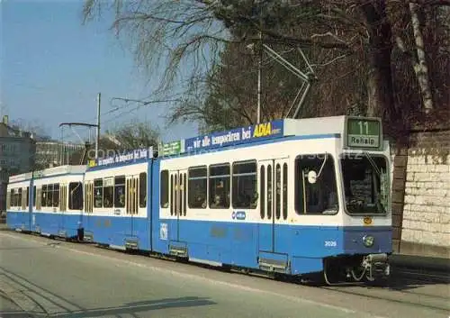 AK / Ansichtskarte STRAssENBAHN Tramway-- Zuerich VBZ Triebwagen Be 4/6 