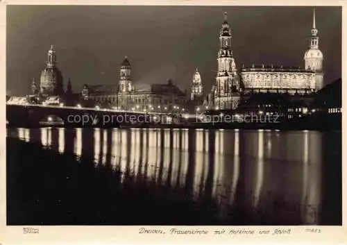 AK / Ansichtskarte Foto_Hahn_Nr. 10853 Dresden Frauenkirche Hofkirche Schloss Foto_Hahn_Nr.