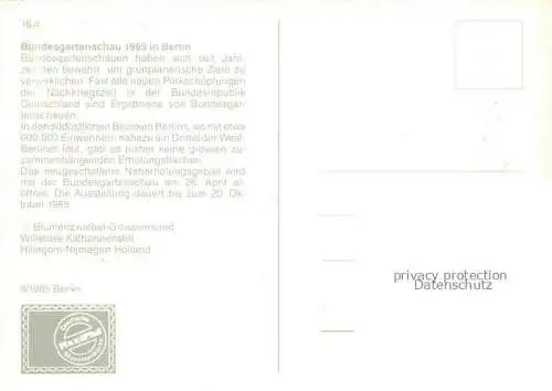 AK / Ansichtskarte BUGA Bundesgartenschau Berlin Blumenzwiebeln Grossversand 