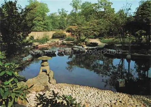 AK / Ansichtskarte BUGA Bundesgartenschau Karlsruhe Idylle Japanischer Garten 