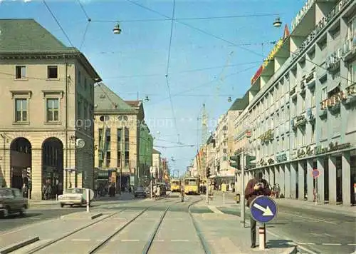 AK / Ansichtskarte BUGA Bundesgartenschau Karlsruhe Kaiserstrasse Strassenbahn 