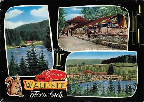 AK / Ansichtskarte Fornsbach Murrhardt Waldsee Cafe Restaurant Panorama