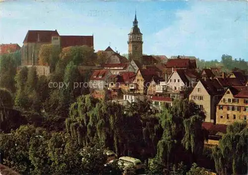 AK / Ansichtskarte Backnang BW Stiftskirche mit Stadtturm