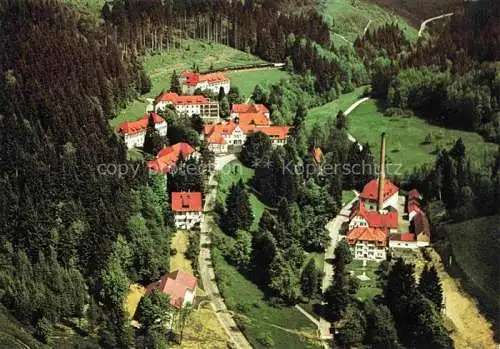 AK / Ansichtskarte ueberruh Isny Allgaeu Kurklinik ueberruh Fliegeraufnahme