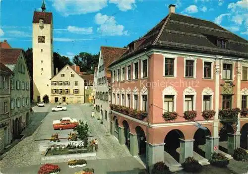 AK / Ansichtskarte Leutkirch Rathaus Gaenselieselbrunnen Bockturm