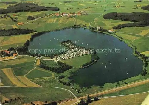 AK / Ansichtskarte Ellerazhofen Fliegeraufnahme mit Weiher