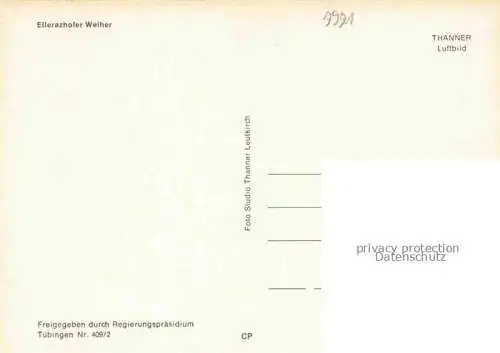 AK / Ansichtskarte Ellerazhofen Fliegeraufnahme mit Weiher