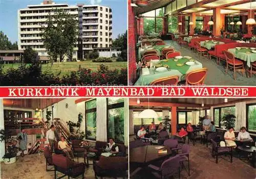 AK / Ansichtskarte Bad Waldsee Kurklinik Mayenbad Speisesaal Foyer