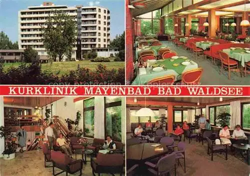 AK / Ansichtskarte Bad Waldsee Kurklinik Mayenbad Speisesaal Gastraeume