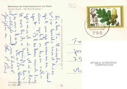 AK / Ansichtskarte Bad Waldsee Mutterhaus der Franziskanerinnen von Reute Fliegeraufnahme