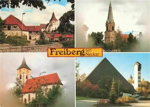 AK / Ansichtskarte Freiberg Neckar Ludwigsburg BW Kirchen in Freiberg