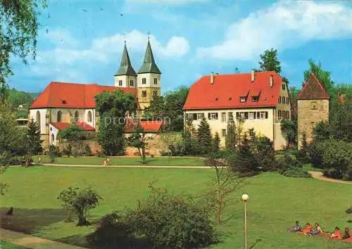 AK / Ansichtskarte Murrhardt Stadtkirche ehem Klosterkirche Oetinger Pfarrhaus Hexenturm