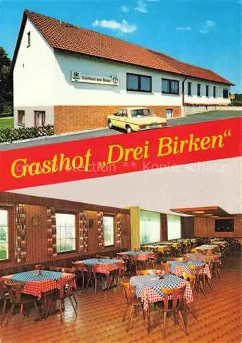 AK / Ansichtskarte Murrhardt Gasthof Drei Birken Gastraum