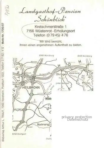 AK / Ansichtskarte Wuestenrot Landgasthof Schoenblick