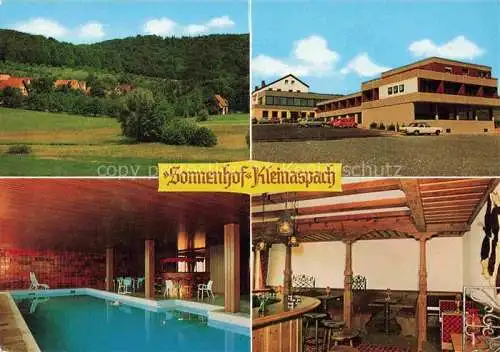 AK / Ansichtskarte Kleinaspach Aspach BW Gasthof Sonnenhof Hallenbad Gastraeume