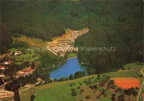 AK / Ansichtskarte Fornsbach Murrhardt Freizeitgebiet Waldsee Fliegeraufnahme