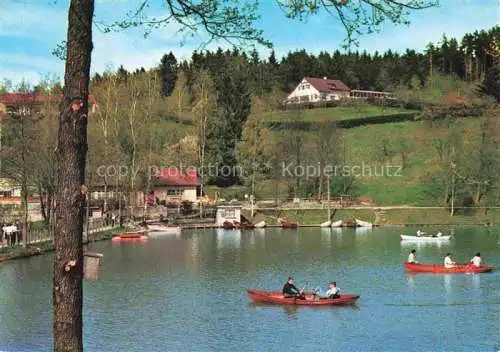 AK / Ansichtskarte Fornsbach Murrhardt Waldsee mit Campingplatz