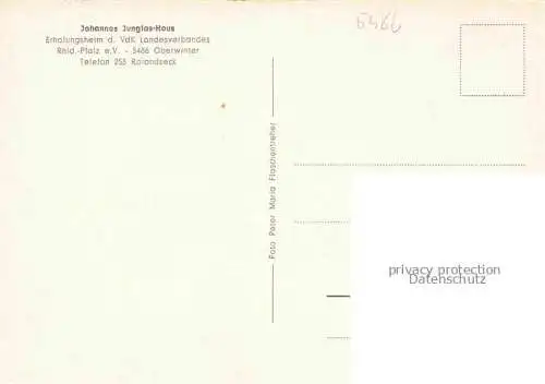 AK / Ansichtskarte Oberwinter Rhein Remagen Johannes Junglas-Haus