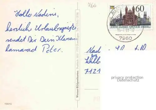 AK / Ansichtskarte Aulendorf Parksanatorium Teilansichten Lokomotive
