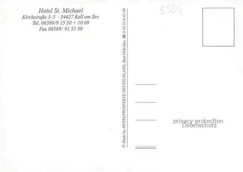 AK / Ansichtskarte Kell See Trier Hochwald Rheinland-Pfalz Hotel St. Michael Restaurant
