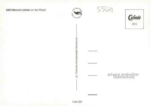 AK / Ansichtskarte Leiwen Mosel Panorama Weinort an der Mosel