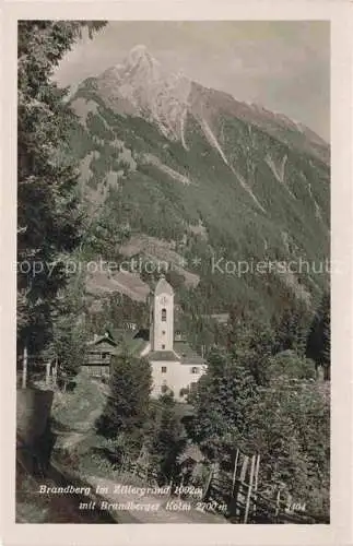 AK / Ansichtskarte Brandberg 1092m Zillertal Tirol AT mit Brandberger Kolm und Kirche
