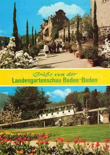 AK / Ansichtskarte LAGA Landesgartenschau Baden Baden Schloss Pepople Poster 
