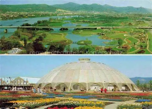 AK / Ansichtskarte BUGA Bundesgartenschau Bonn Beuel Rheinaue Siebengebirge Kuppelhalle 