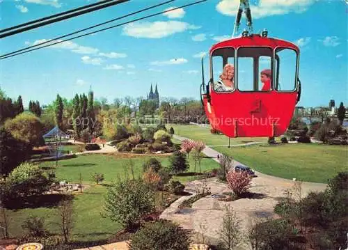 AK / Ansichtskarte BUGA Bundesgartenschau Koeln Gondelbahn Rheinpark 