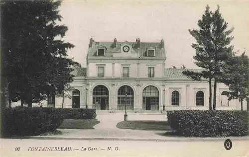 AK / Ansichtskarte FONTAINEBLEAU 77 Seine et Marne La Gare
