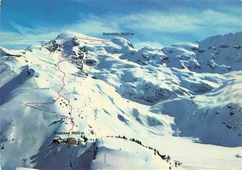 AK / Ansichtskarte Engelberg  OW Abfahrten Kleintitlis nach Trueebsee