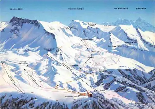 AK / Ansichtskarte Beckenried Vierwaldstaettersee NW Skigebiet Klewenalp Chaelen