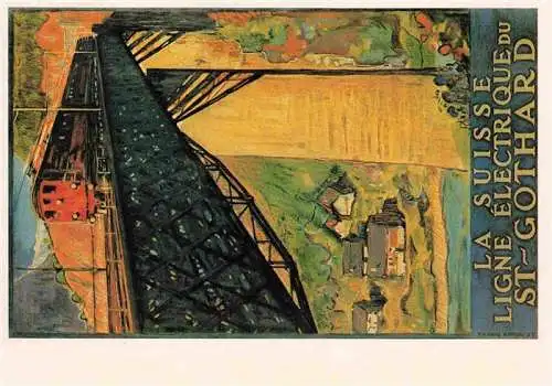 AK / Ansichtskarte ZueRICH  ZH Plakat fuer Gotthard Bahn SBB 1924