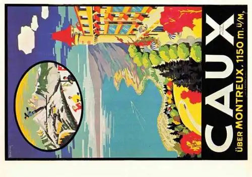 AK / Ansichtskarte ZueRICH  ZH Affiche pour l'Office du Tourisme de Caux 1921