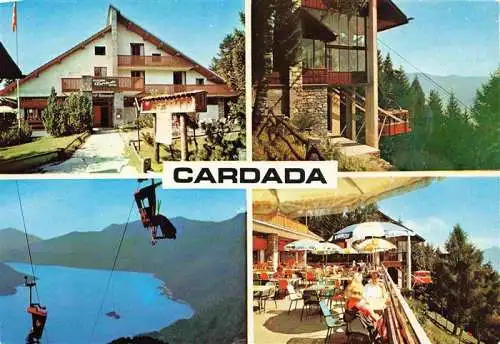 AK / Ansichtskarte Cardada Locarno TI Albergo Cardara Terrasse Sessellift