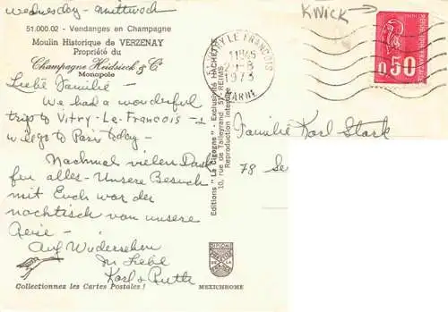 AK / Ansichtskarte Verzenay Moulin Historique Weinberg