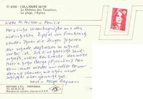 AK / Ansichtskarte Collioure 66 Pyrenees-Orientales Le Chateau des Templiers La plage l'Eglise Vue aerienne