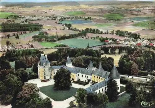 AK / Ansichtskarte Frebecourt Chateau de Bourlemont et Village Vue aerienne