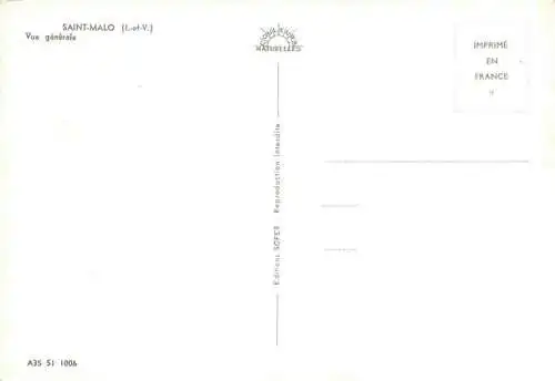 AK / Ansichtskarte SAINT-MALO ST-MALO 35 Vue generale aerienne